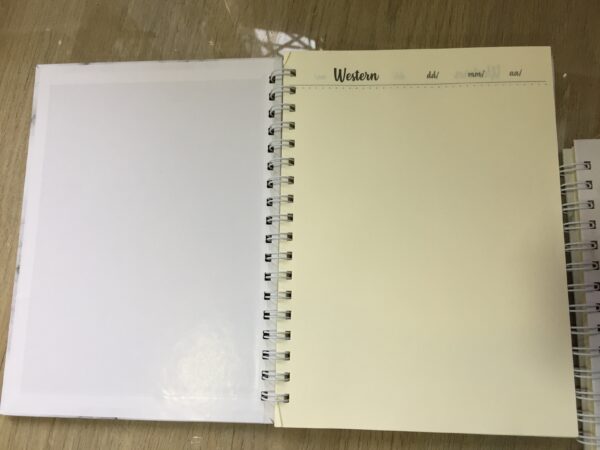 papel bond beige agendas personalizadas